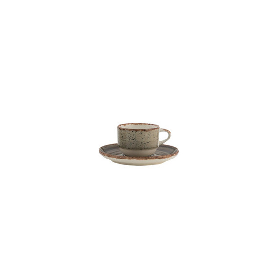 GURAL AVANOS TERRA TAZZA CAFFE IMPILABILE Ø CM.9 PEZZI 12