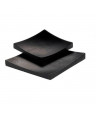 LEONE PIATTO SUSHI IN BAMBOO NERO 16X16X1,9 CM (PZ.2) COD.S0066.Z