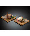 LEONE PIATTO SUSHI IN BAMBOO NATURALE CM.13X13 SET 2 PEZZI