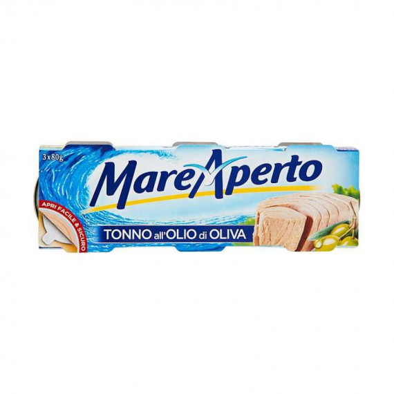 MARE APERTO TONNO ALL'OLIO DI OLIVA GR.70X3