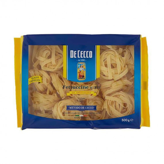 FETTUCCINE NIDI DI SEMOLA N.233 GR.500 DE CECCO