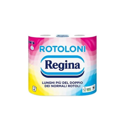 REGINA CARTA IGIENICA ROTOLONI X4