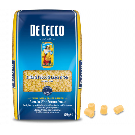 DITALI PICCOLI LISCI N.68 GR.500 DE CECCO