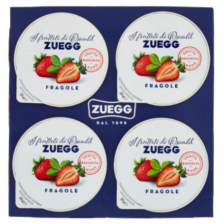 ZUEGG CONFETTURA POKER FRAGOLA GR.25X4