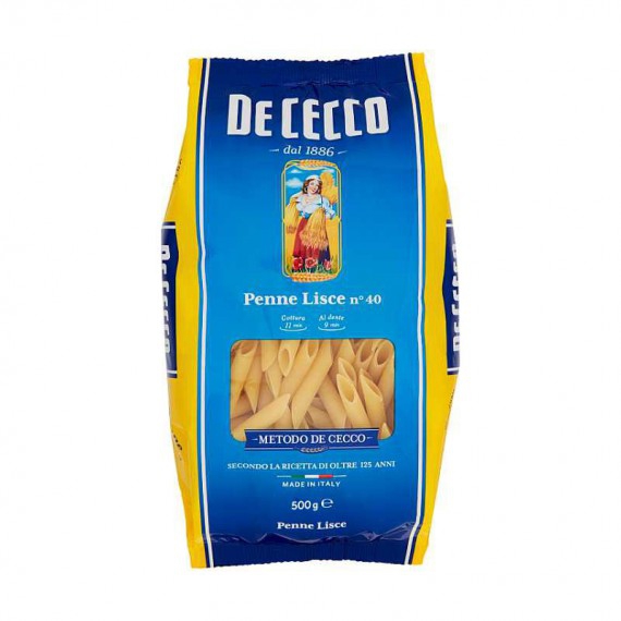 PENNE LISCE N. 40 GR.500 DE CECCO