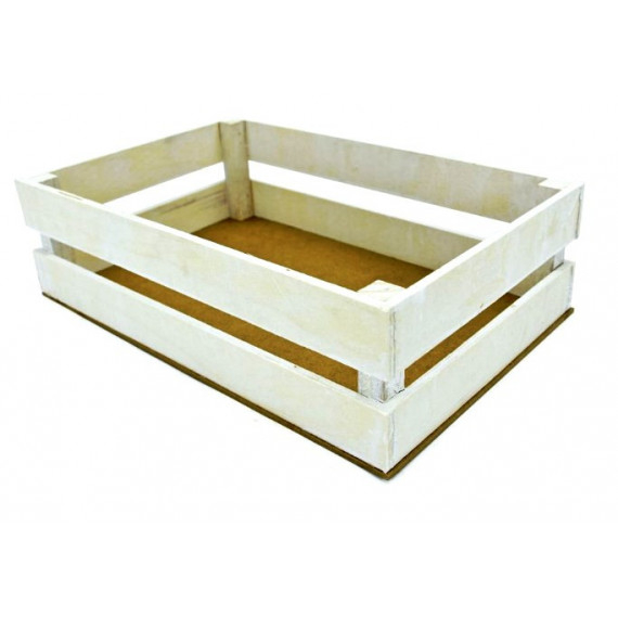 CASSETTO LEGNO BIANCO CM28X18 H8