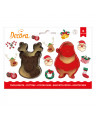 DECORA SET 2 TAGLIAPASTA BABBO NATALE E RENNA PLASTICA PEZZI 2