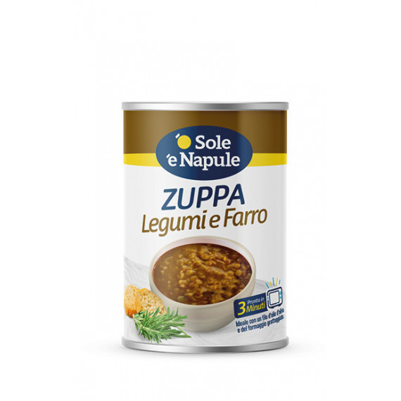 ZUPPA DI LEGUMI E FARRO GR.40 LT. O SOLE NAPULE