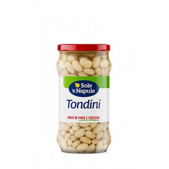 FAGIOLI TONDINI VETRO GR.295 O SOLE E N.