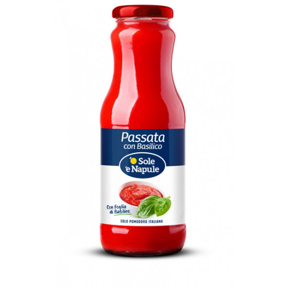 PASSATA CON BASILICO GR.680 'O SOLE 'E NAPULE