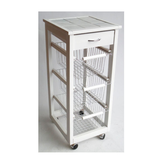 CARRELLO*SLIM BIANCO CM36X38H83