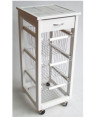 CARRELLO*SLIM BIANCO CM36X38H83