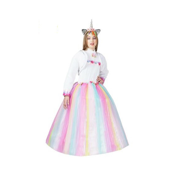 COSTUME PEGASUS PRINCIPESSA UNICORNO TG.M 6-7 ANNI H.131