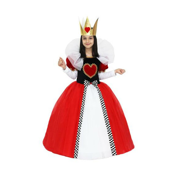 COSTUME PEGASUS REGINA DI CUORI TG.M 6-7 ANNI H.131