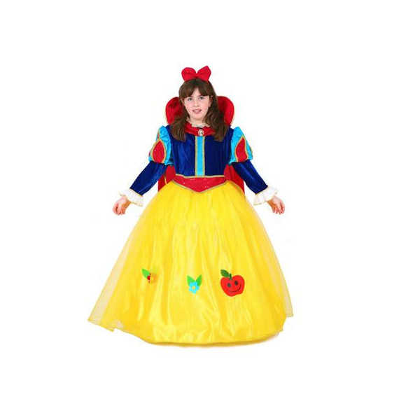 COSTUME BIANCANEVE LUSSO TG.M 6-7 ANNI H.131