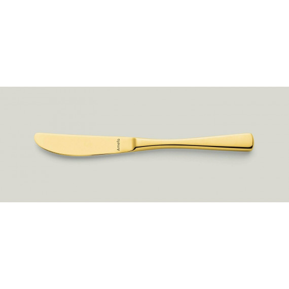 AMEFA AUSTIN PVD ORO SATINATO COLTELLO TAVOLA MANICO RIPIENO INOX 18/10 SPESSORE MM.2,5 PEZZI 12 -1-