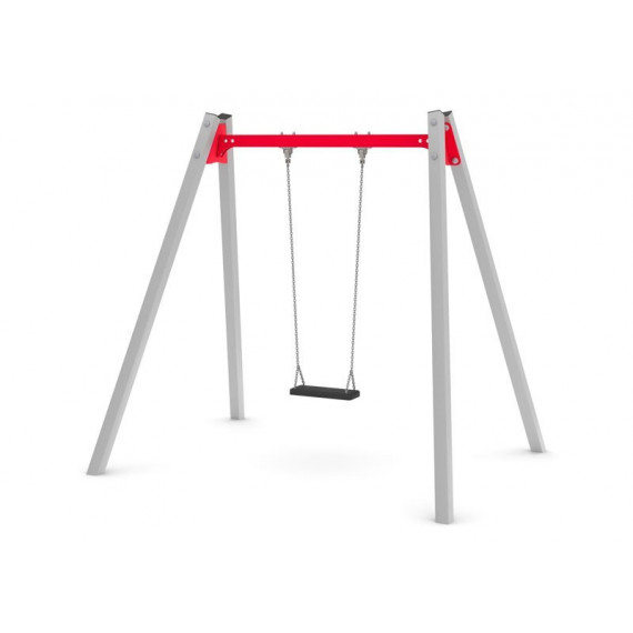 ALTALENA PROFESSIONALE PER PARCO GIOCHI ROSSO CM.2,48X1,94 H.2,33