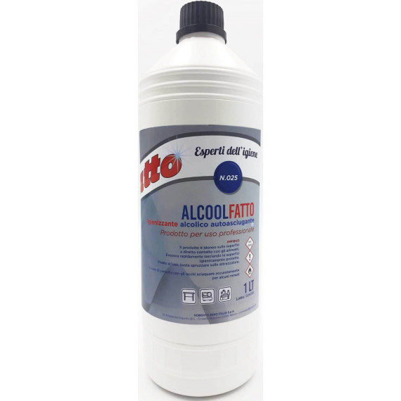 FATTO ALCOOL IGIENIZZANTE PROFESSIONAL N.25 LT.1 PEZZI 60