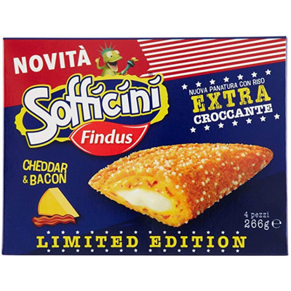 FINDUS SOFFICINI CHEDDAR E BACON GR.266