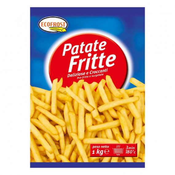 ECOFROST PATATE PREFRITTE 9X9 SURGELATE KG.1