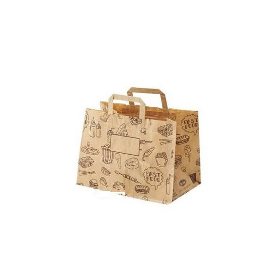 LEONE BUSTA SHOPPER CARTA CM.32X20 H.23 PEZZI 50