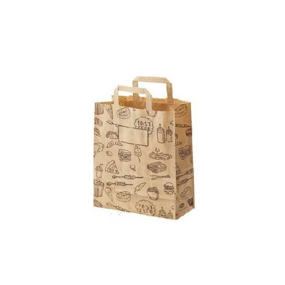 LEONE BUSTA SHOPPER CARTA CM.30X10 H.32 PEZZI 50