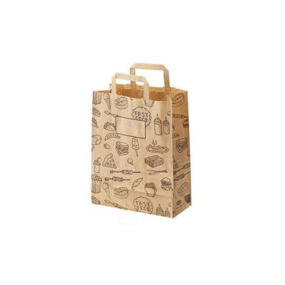 LEONE BUSTA SHOPPER CARTA CM.26X14 H.32 PEZZI 50