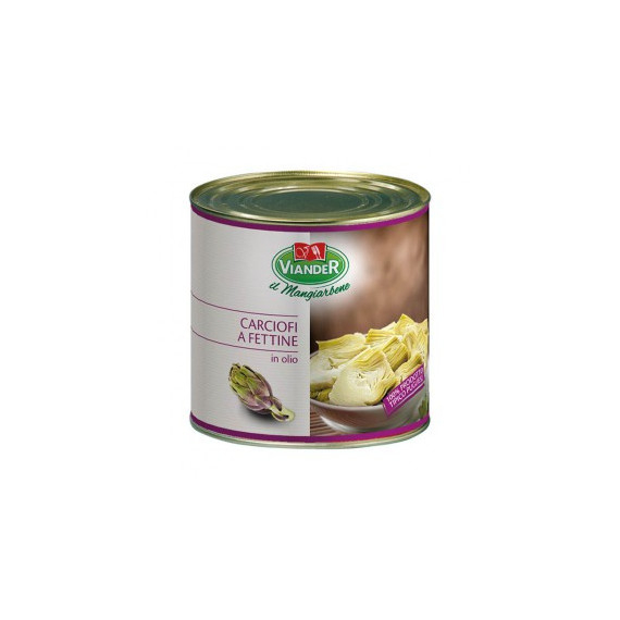 VIANDER CARCIOFI A FETTINE IN OLIO KG.1,4