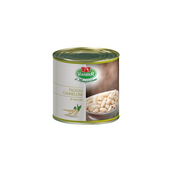 VIANDER FAGIOLI CANNELLINI AL NATURALE KG.2,6