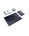 SET SCRIVANIA PEZZI 5 IN ECOPELLE NERO