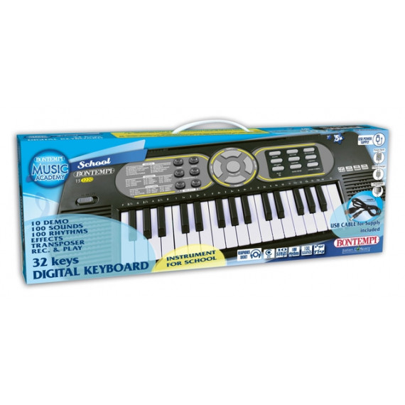 BONTEMPI TASTIERA DIGITALE 32 TASTI, 100 SUONI, 100 RITMI