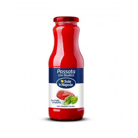 Passata "con basilico" in vetro 12x680 grammi