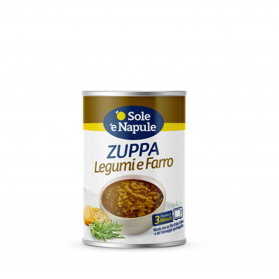 Zuppa di cereali con legumi e farro (strappo) 12x400 grammi