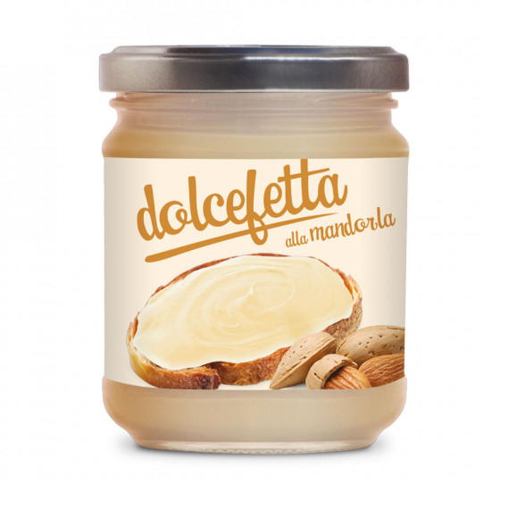 Dolcefetta alle mandorle - Crema dolce in vetro 12x180 grammi