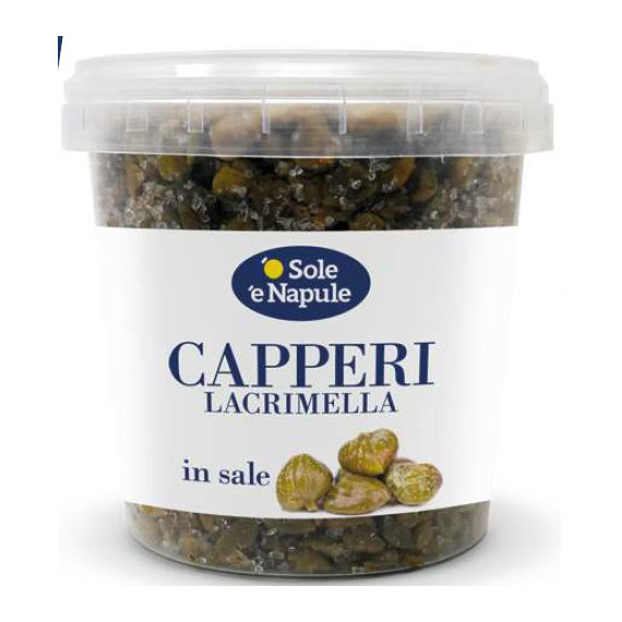 Capperi lacrimella in sale calibro 9-11 (plastica) - Linea Chef 6x1000 grammi