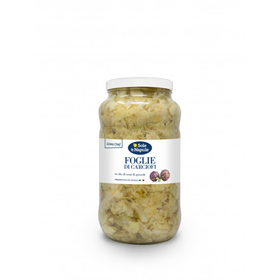 Foglie di carciofi in olio di girasole - Linea Chef 2x2900 grammi