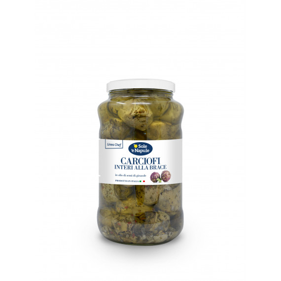 Carciofi interi alla brace in olio di girasole - Linea Chef 2x2900 grammi