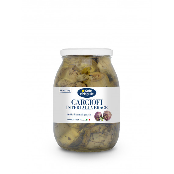 Carciofi interi alla brace in olio di girasole - Linea Chef 6x960 grammi