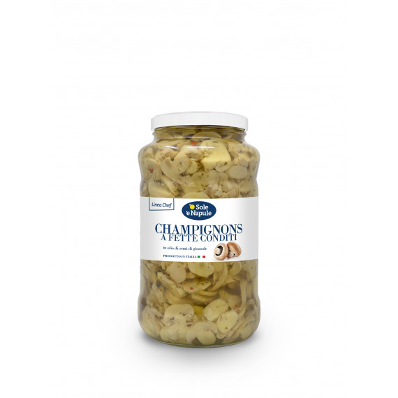 Champignons conditi in olio di girasole - Linea Chef 2x2900 grammi