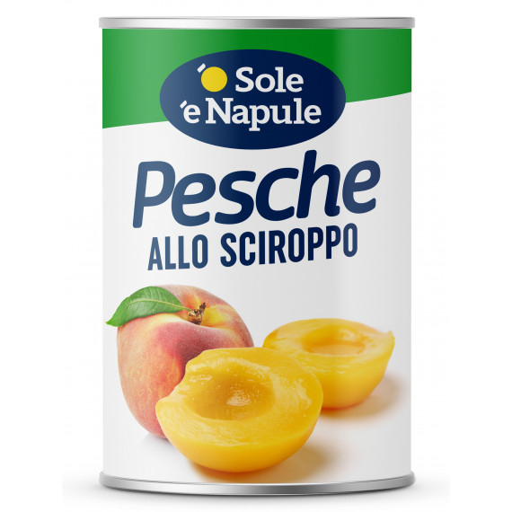 Pesche sciroppate (latta) a strappo 12x400 grammi