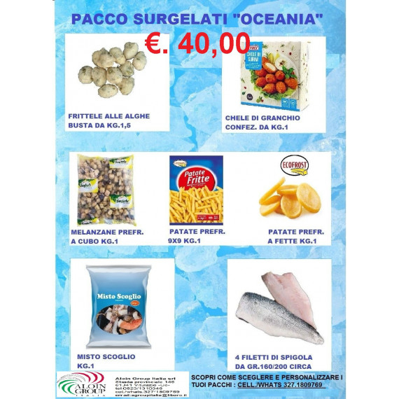 PACCO OCEANIA PRODOTTI SURGELATI DA PEZZI 7