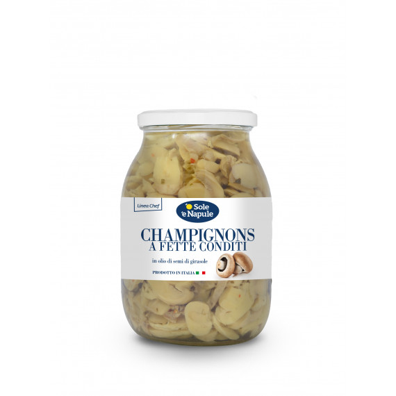 Copia di Champignons conditi in olio di girasole - Linea Chef 6x960 grammi