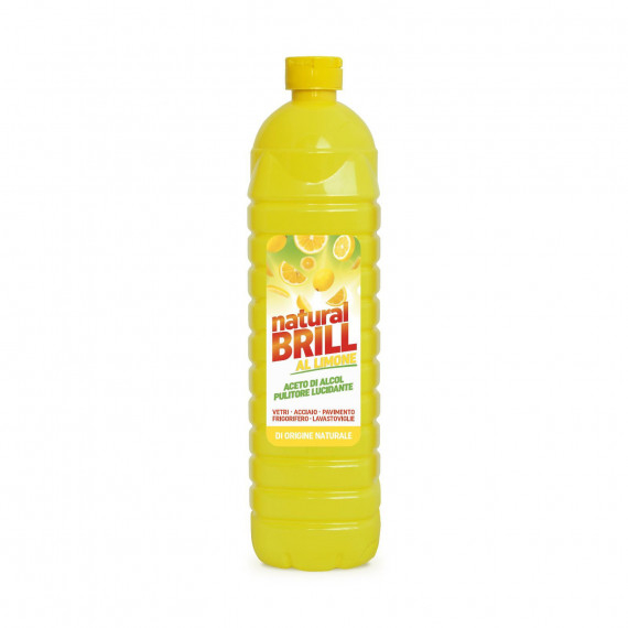 Copia di Natural brill al limone - detergente naturale tappo clic clac 12x1 litro