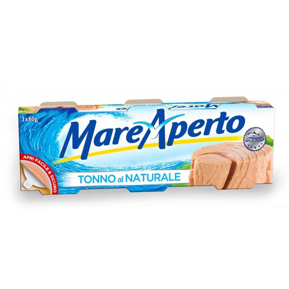 MARE APERTO TONNO AL NATURALE 3X80 GR.