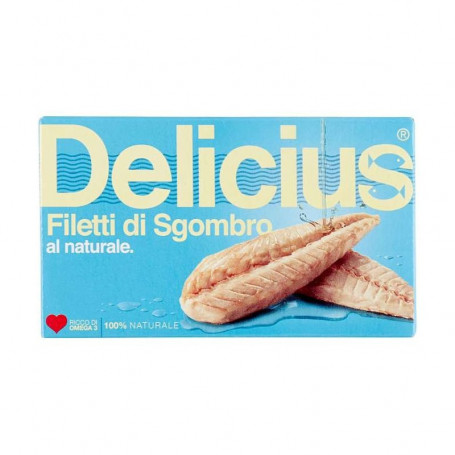 DELICIUS FILETTI DI SGOMBRO NATURALE GR.125