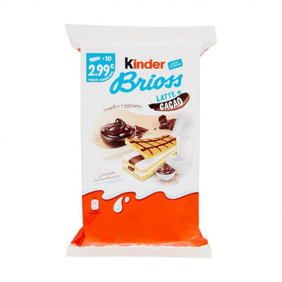 KINDER BRIOSS LATTE E CACAO PZ.10 GR.280