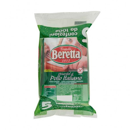 BERETTA GLI ORIGINALI WURSTEL DI POLLO MULTIPACK 5X100GR.