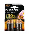 DURACELL PILE ALCALINE STILO AA 1,5V PLUS POWER X4