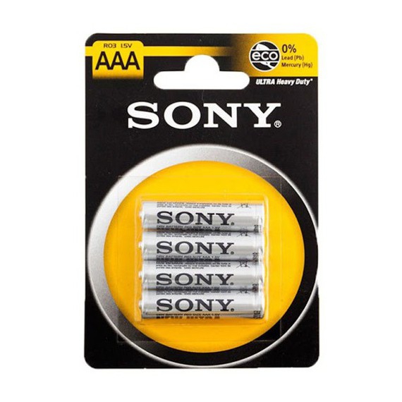 SONY PILA ZINCO MINISTILO ULTRA AAA R03 1,5V X4