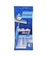 GILLETTE RASOIO DA UOMO BLUE II PLUS SLALOM USA E GETTA PZ.4